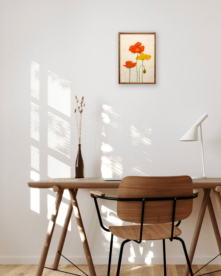 Orange and yellow poppies_A No.186